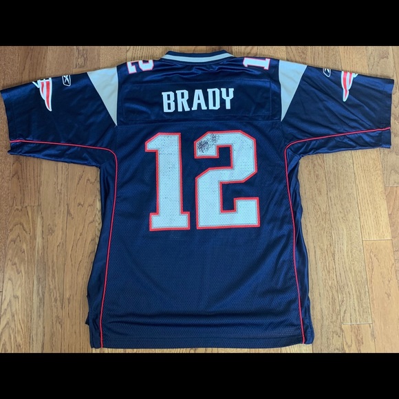VTG Tom Brady Jersey #12 New England Patriots Sz M - Picture 2 of 5